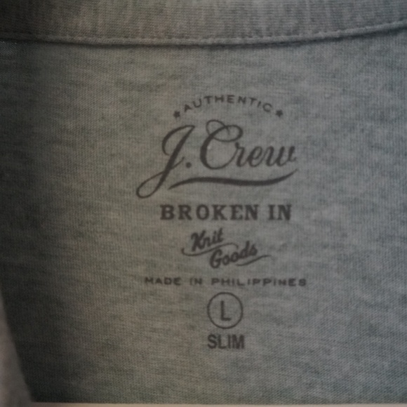 J Crew Mens Broken In Light Blue Shirt L - Picture 2 of 4